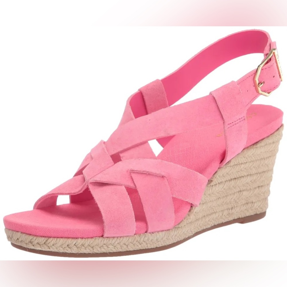 Cole Haan Women's Crystal Wedge Sandal Fuschia size 7.5 B